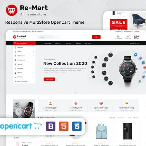 Remart – Multipurpose MarketPlace Opencart 3 Theme Remart - Multipurpose MarketPlace Opencart 3 Theme