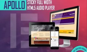 Apollo Full Width HTML5 Audio Player - Elementor Widget Addon