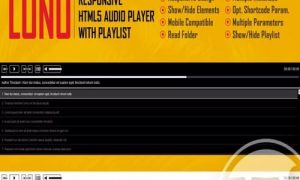 Lono Responsive HTML5 Audio Player With Playlist