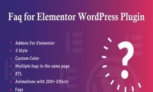 Faq for Elementor WordPress Plugin - Faq Plugin GPL