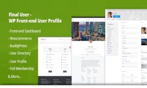 Final User WP Front and End User Profiles Plugin