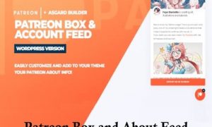Patreon Box and About Feed WordPress Plugin