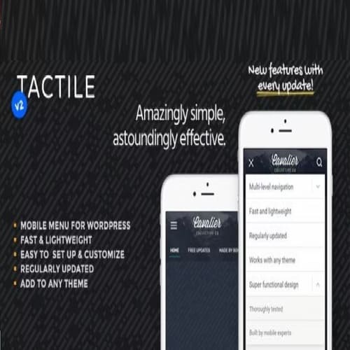 Tactile WordPress Mobile Menu Plugin - Tactile Plugin GPL - GPLBOT