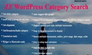 ZF WordPress Category Search