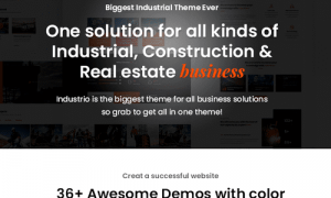 Industrial Theme - Industry and Factory WordPress